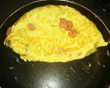 朝ご飯に♪ウインナー入りふわっオムレツ♪作り方6写真