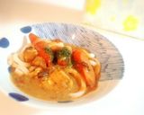 御殿場粗挽きポーク×チーズカレーうどん　作り方3写真
