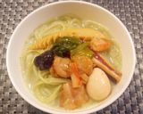 ほうれんそうスープそうめん作り方4写真