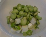 ツヤツヤ空豆のパスタ作り方3写真