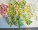 残り物でマヨポン炒め♪作り方1写真