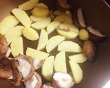 ポテトとしいたけのソテー、オリーブ油がけ作り方3写真