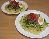 冷しゃぶサラダ風冷やし中華作り方4写真