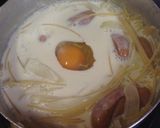 豆乳スープのカルポーナーラ作り方4写真
