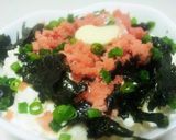 明太子とお豆腐のぶっかけ丼作り方2写真