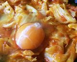 トマトとキャベツと卵の栄養満点の副菜。作り方4写真