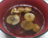 晩秋・山採りきのこ3種の吸い物（絶品）作り方7写真
