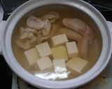 簡単!!白だしのヘルシー鶏鍋作り方5写真