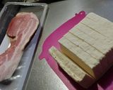 豆腐のベーコン巻き作り方1写真