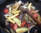 ジャガイモと安い牛肉で ロモサルタード作り方8写真