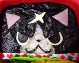 キャラ弁 フユニャン✴︎のり弁作り方4写真