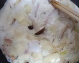 牛乳とチーズの野菜たっぷりカルボナーラ作り方7写真