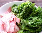 菜の花toふわふわ卵no和風パスタ作り方2写真