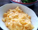 菜の花toふわふわ卵no和風パスタ作り方3写真