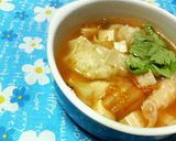 鶏挽肉とセロリの☆水餃子キムチ酢～プ♪♪作り方6写真