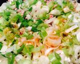 長ねぎと挽肉の醤油炒め作り方1写真