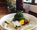 韓国家庭料理 お餅入りマンドゥックスープ作り方11写真