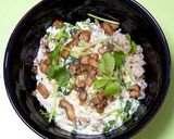 穴子と三つ葉のとろ〜り豆腐丼作り方7写真