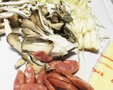 きのこのチーズリゾット。朝、昼食に！作り方1写真