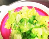 丸ごとレタスのパパッと温サラダ♡作り方2写真