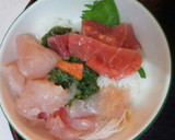 血管プラークダイエット食199（海鮮丼）作り方1写真