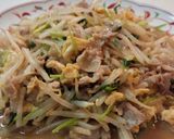 塩炒り卵で♪三つ葉ともやしの豚バラ炒め作り方5写真