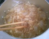 簡単！　もやしと　白菜　卵の　味噌煮込み作り方5写真