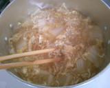 簡単！　もやしと　白菜　卵の　味噌煮込み作り方5写真