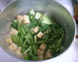 チンゲン菜　ニラ　高野豆腐の　中華スープ作り方5写真
