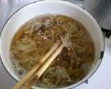 簡単 えのき ワカメ つみれの お吸い物作り方3写真