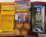 カリフォルニア米でポーク玉子おむすび🍙作り方1写真