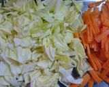 鶏むね肉セロリの★ナンプラー焼きビーフン作り方3写真