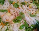 鶏むね肉セロリの★ナンプラー焼きビーフン作り方12写真