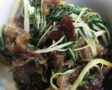 牛小間切れと水菜のハリハリ作り方6写真