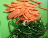 簡単美味しいピーマンと挽き肉の甘辛炒め作り方1写真