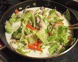 野菜たっぷり鶏の親子煮　クリーム仕立て作り方9写真