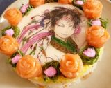 キャラちらし寿司ケーキ★鬼灯の冷徹*白澤作り方8写真