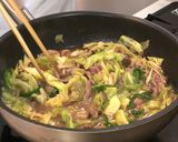 牛こま肉のあんかけ焼きそば作り方5写真
