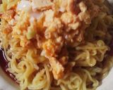 簡単♪カルボナーラ風冷やし中華作り方3写真