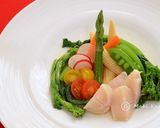亜麻仁油で春野菜のおしゃれ帆立サラダ作り方4写真