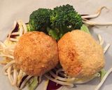 高野豆腐入り＊焼肉味の包み焼きハンバーグ作り方7写真