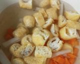きぬさやと旬野菜の味噌汁作り方3写真