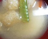 きぬさやと旬野菜の味噌汁作り方6写真