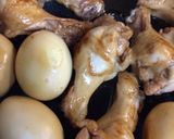 手羽元と煮卵の甘たれ煮作り方5写真