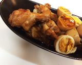 手羽元と煮卵の甘たれ煮作り方6写真