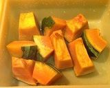 簡単☆南瓜と鶏肉ときのこのミルク煮作り方1写真