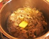 ★鶏肉とゴボウの煮込みパスタ作り方4写真