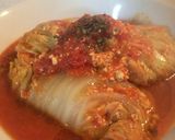 豆腐入り!ロール白菜のトマトスープ煮作り方10写真