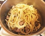 ★鶏肉とゴボウの煮込みパスタ作り方5写真