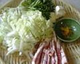 白菜と柚のクリームパスタ作り方1写真